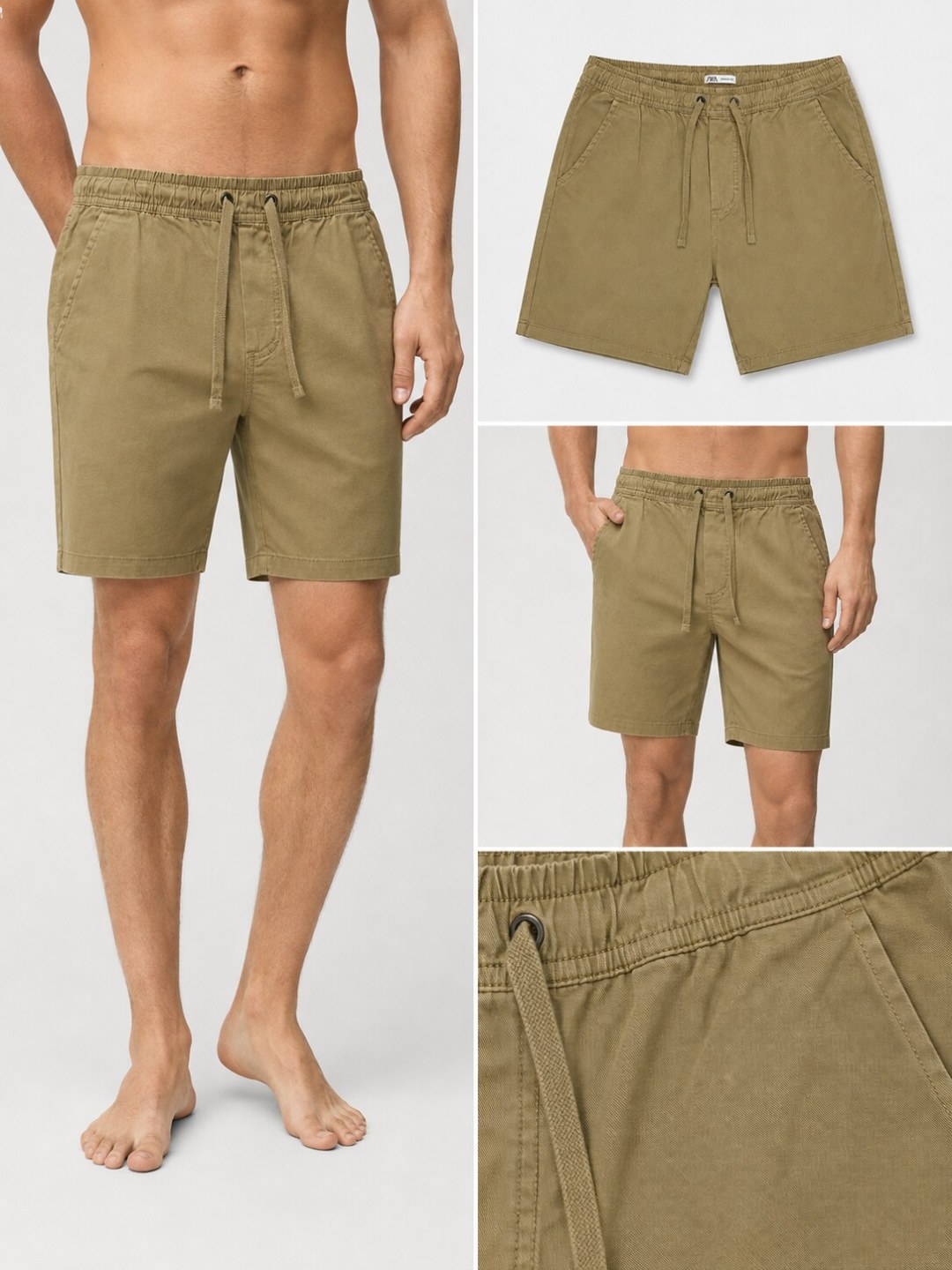 Bermuda Zara Riviera - caqui  — foto 4