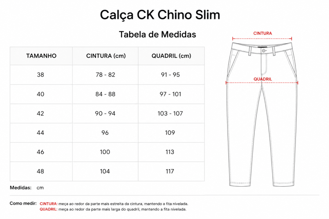 Calça Ck Chino Slim —  Marrom — foto 6