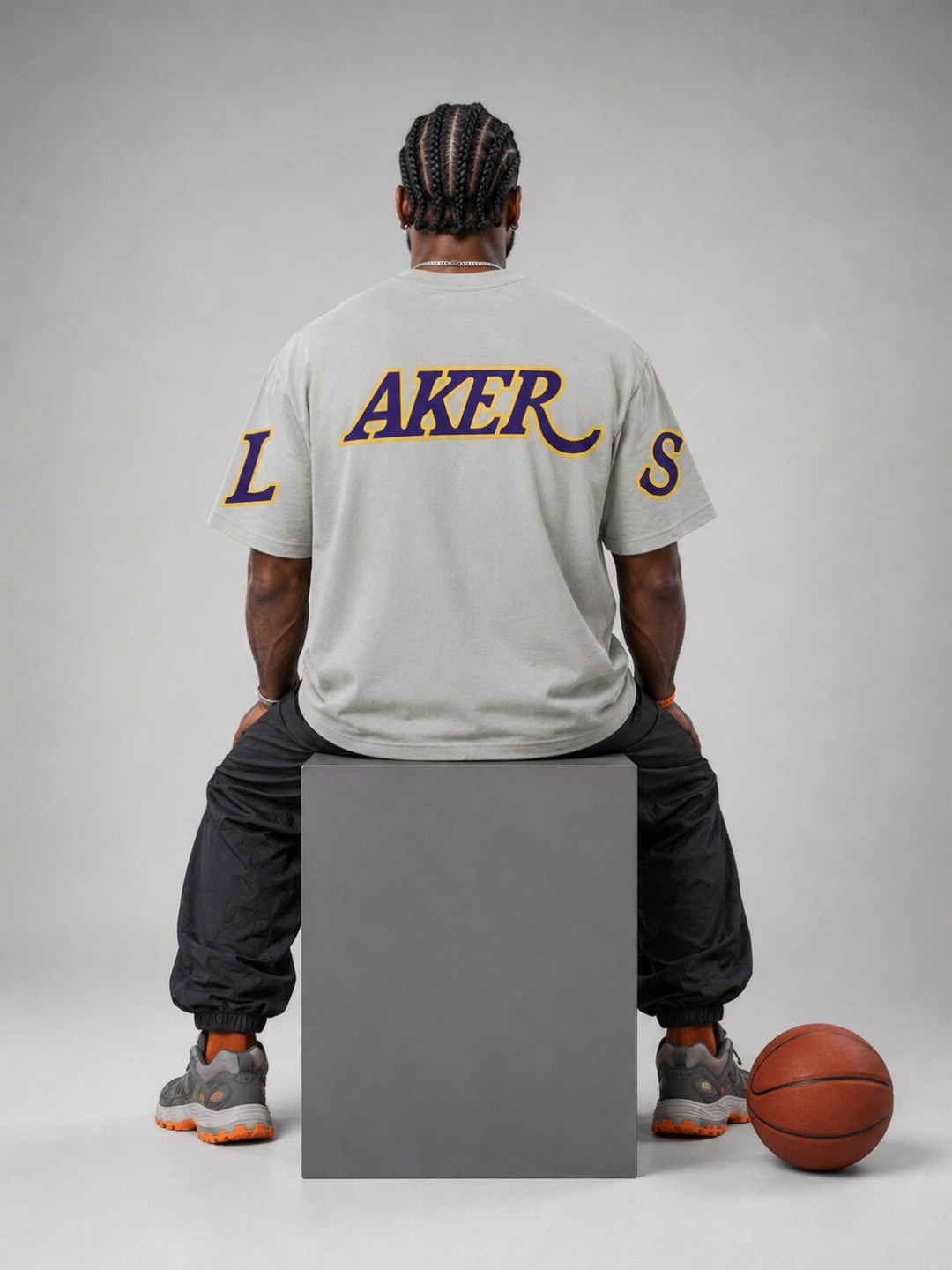 Camiseta Lakers Court Legacy - Cinza — foto 2