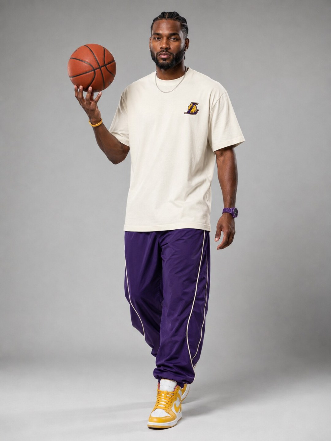 Camiseta Lakers Court Legacy - Off — foto 4