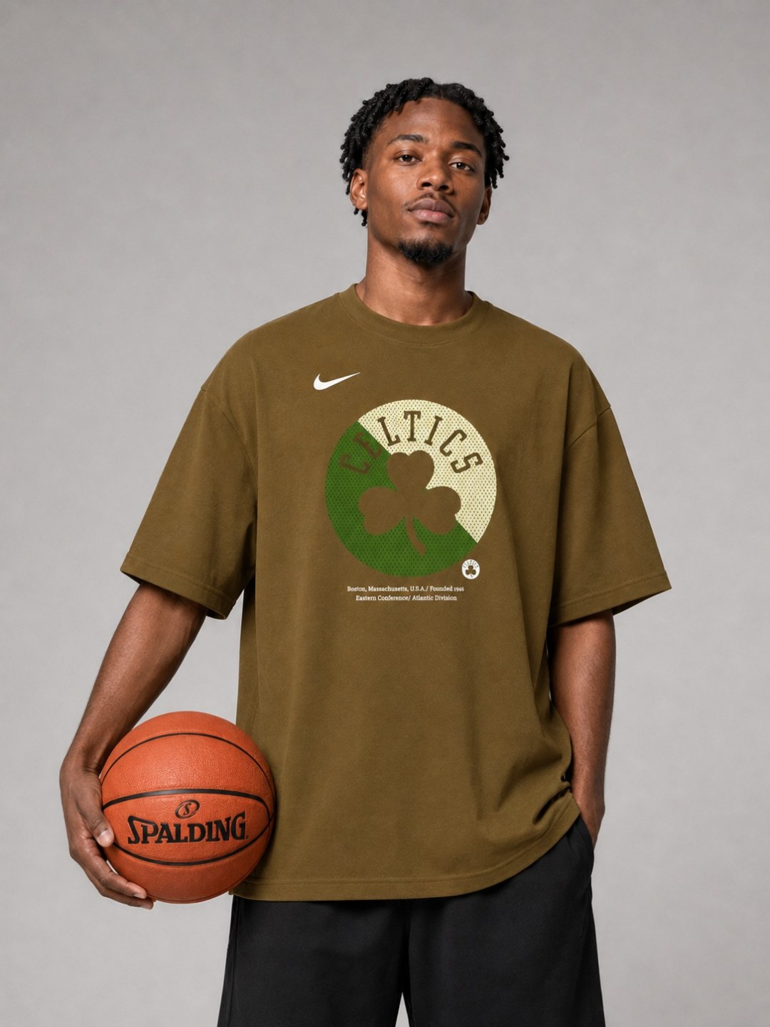 Camiseta Nike Celtics Court - Caramelo — foto 2