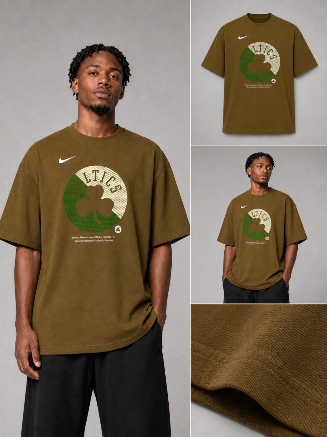 Camiseta Nike Celtics Court - Caramelo — foto 3