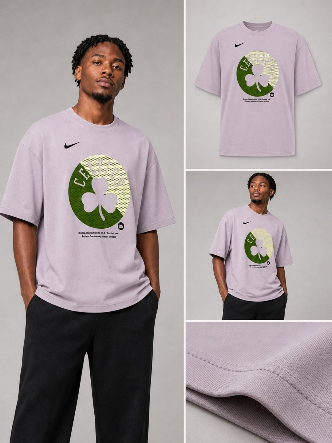 Camiseta Nike Celtics Court - Lilás  — foto 3