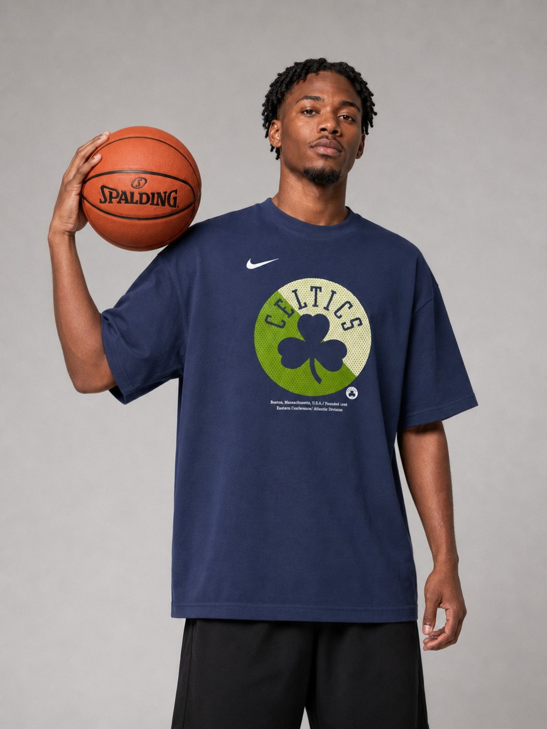 Camiseta Nike Celtics Court - Marinho — foto 2