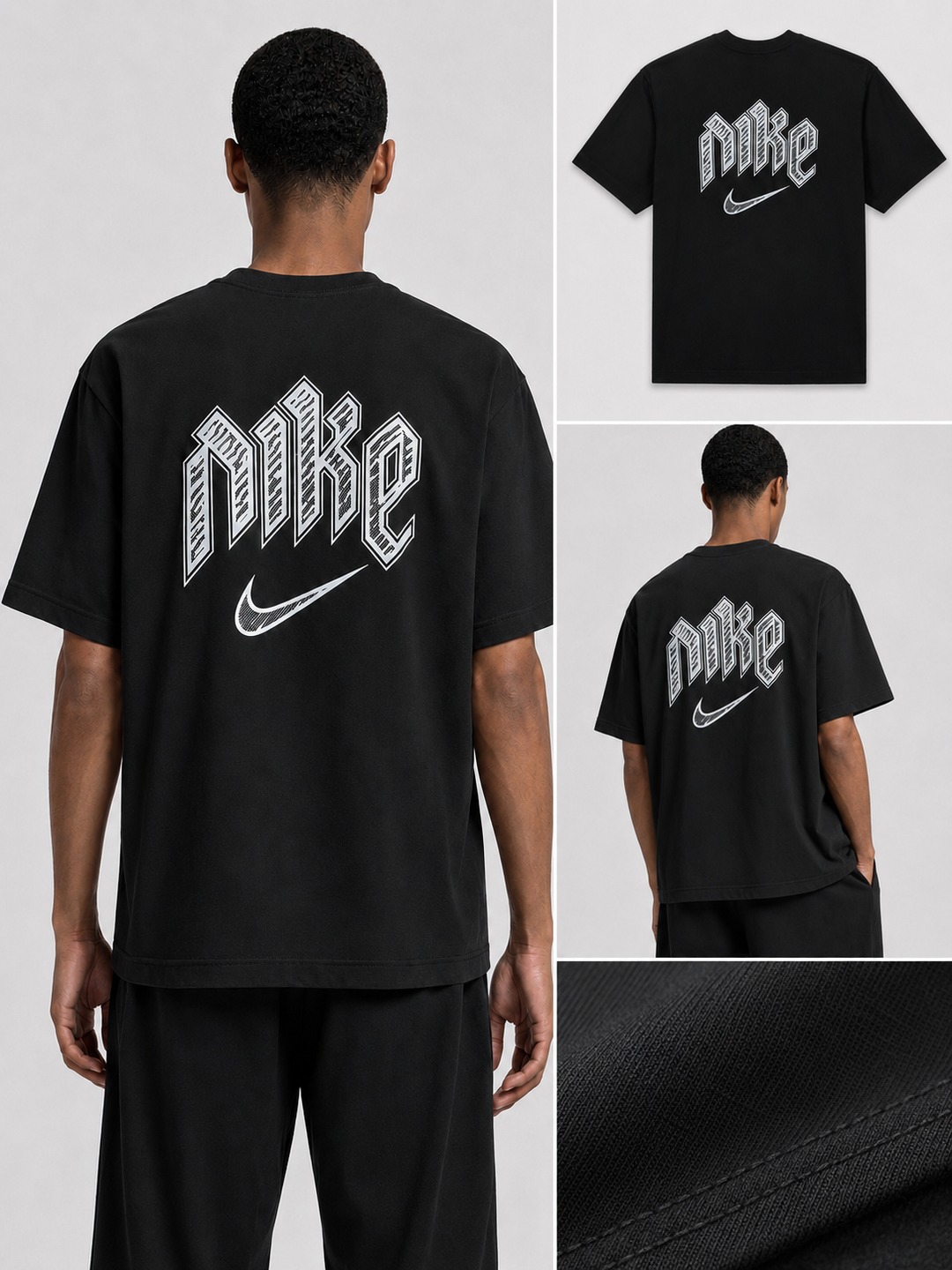 Camiseta Nike Gothic Division - Preta — foto 5