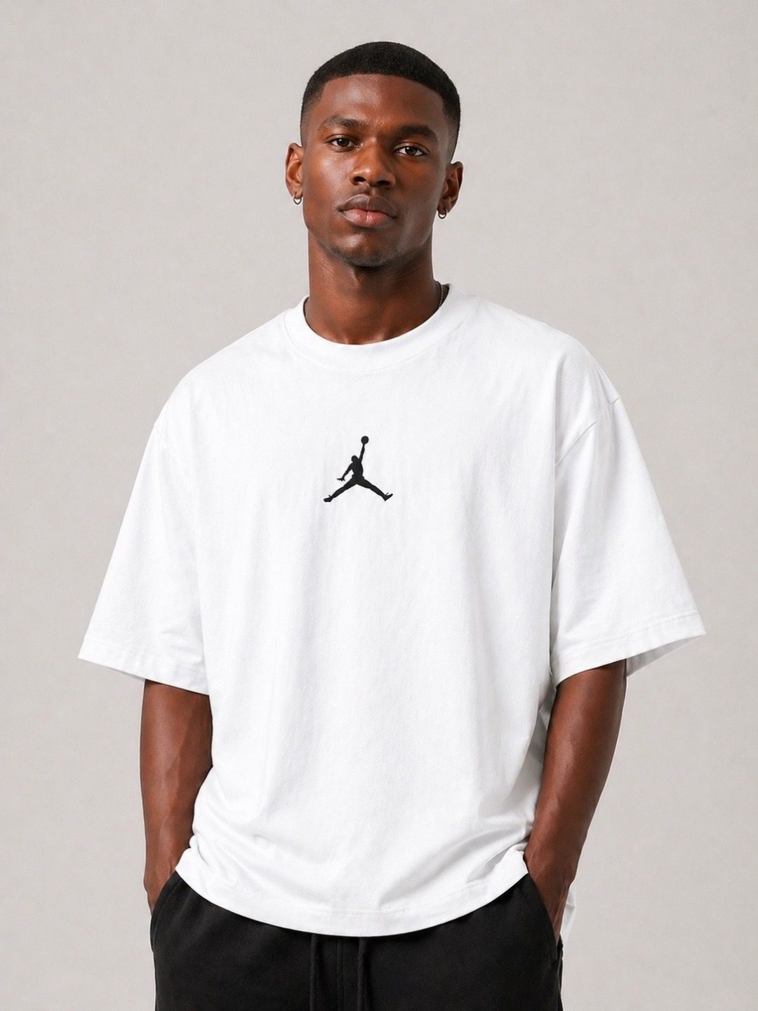 Camiseta oversized Air Jordan branca  — foto 4
