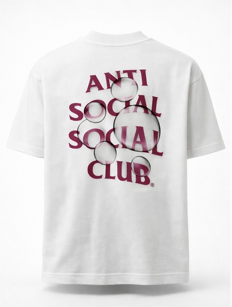 Camiseta oversized anti social off white 