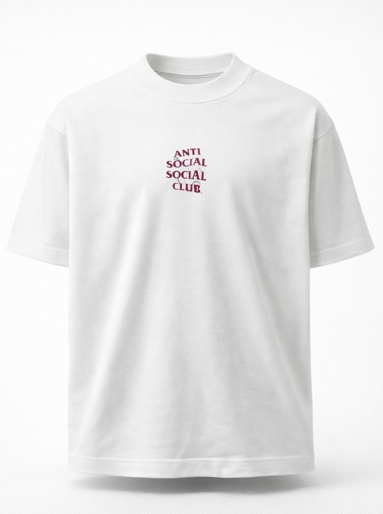 Camiseta oversized anti social off white  — foto 2