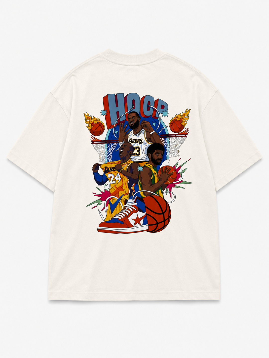 Camiseta Oversized Hoop Legends off white 