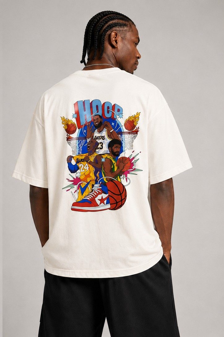 Camiseta Oversized Hoop Legends off white  — foto 2