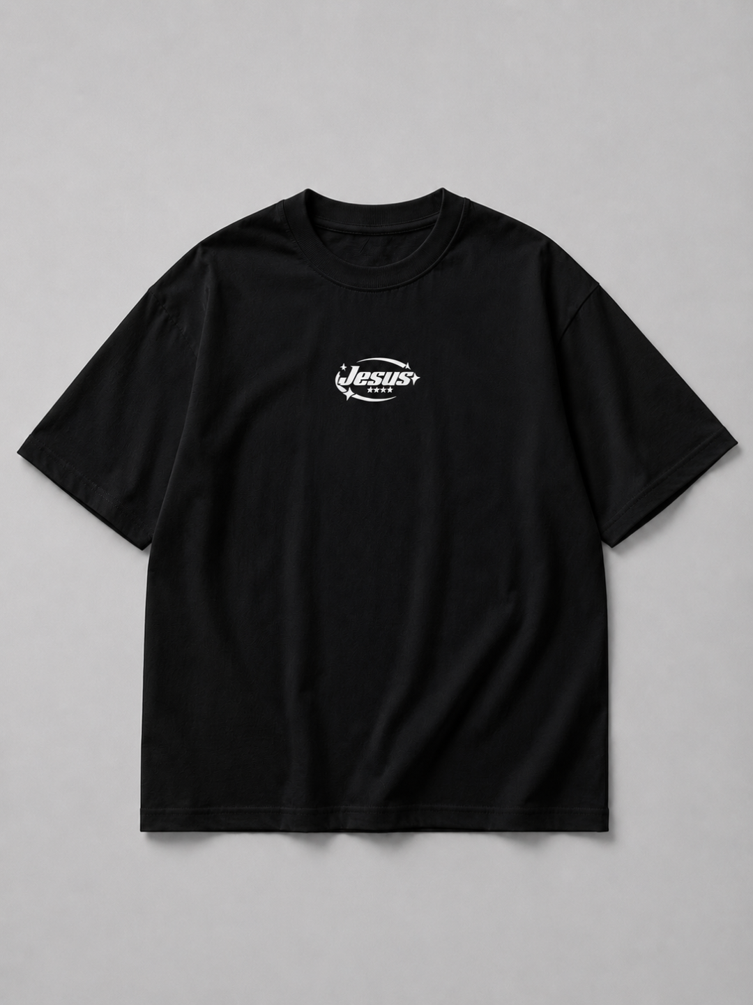 Camiseta Oversized Jesus Is The Way - Preta — foto 3