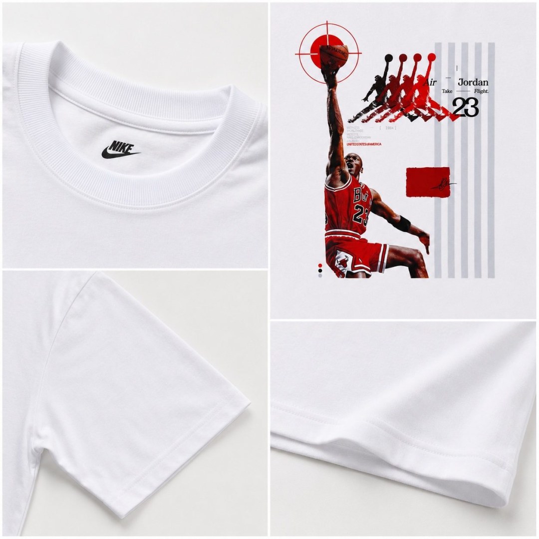 Camiseta oversized Jordan alvo branca  — foto 5