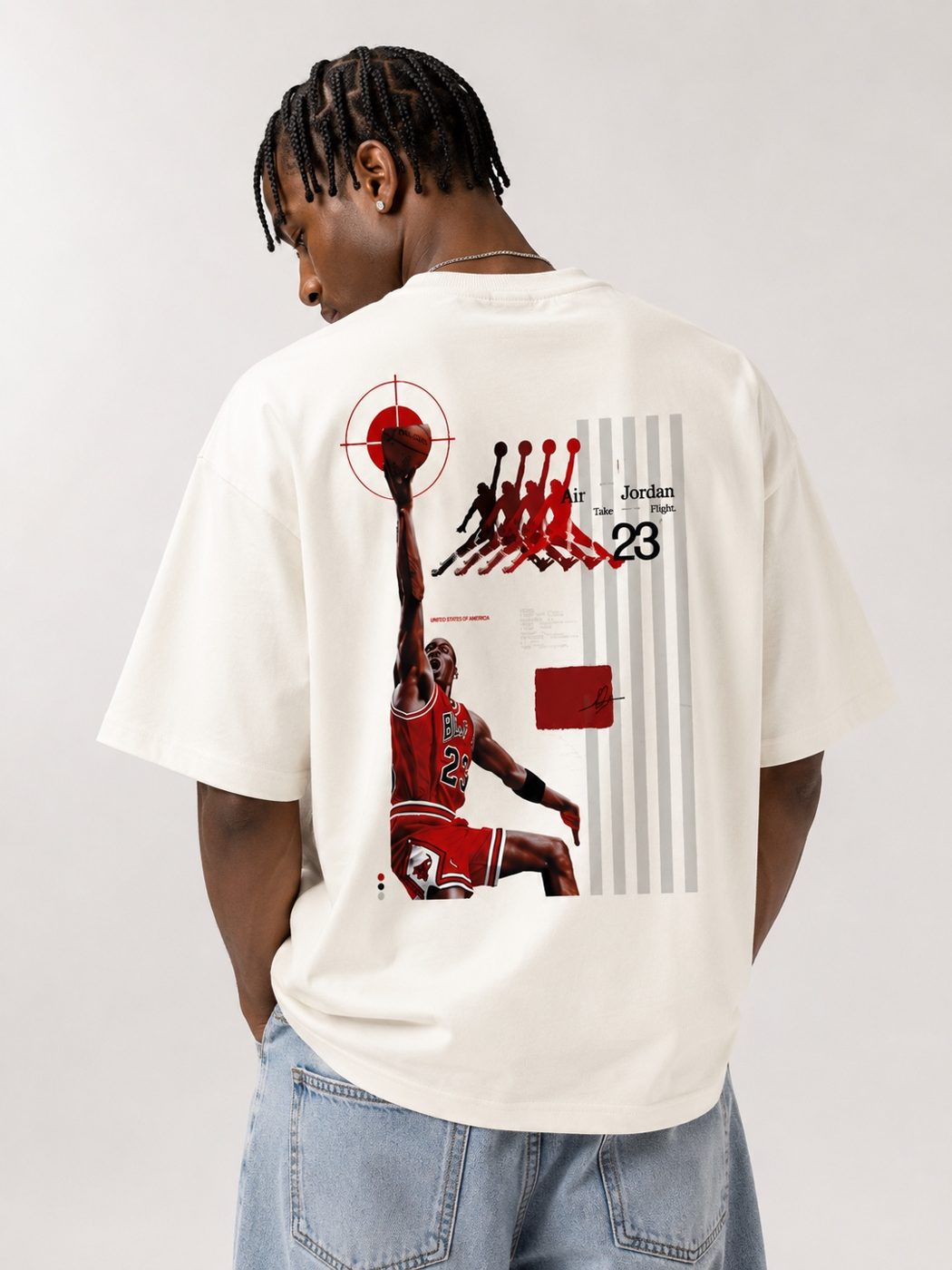 Camiseta oversized Jordan alvo off white  — foto 2