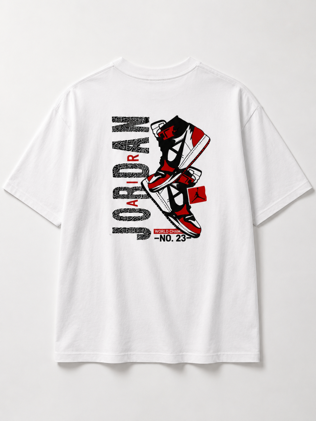 Camiseta Oversized Jordan Legacy 23 branca 