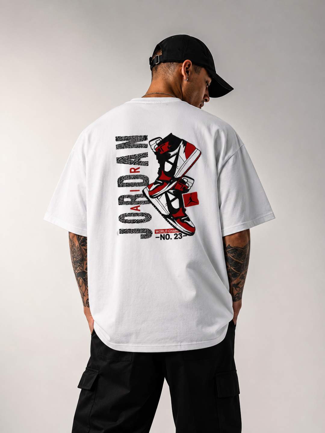 Camiseta Oversized Jordan Legacy 23 branca  — foto 2