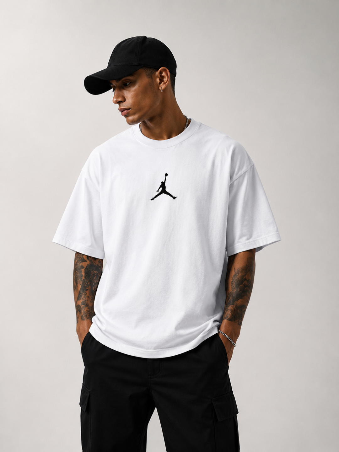 Camiseta Oversized Jordan Legacy 23 branca  — foto 4