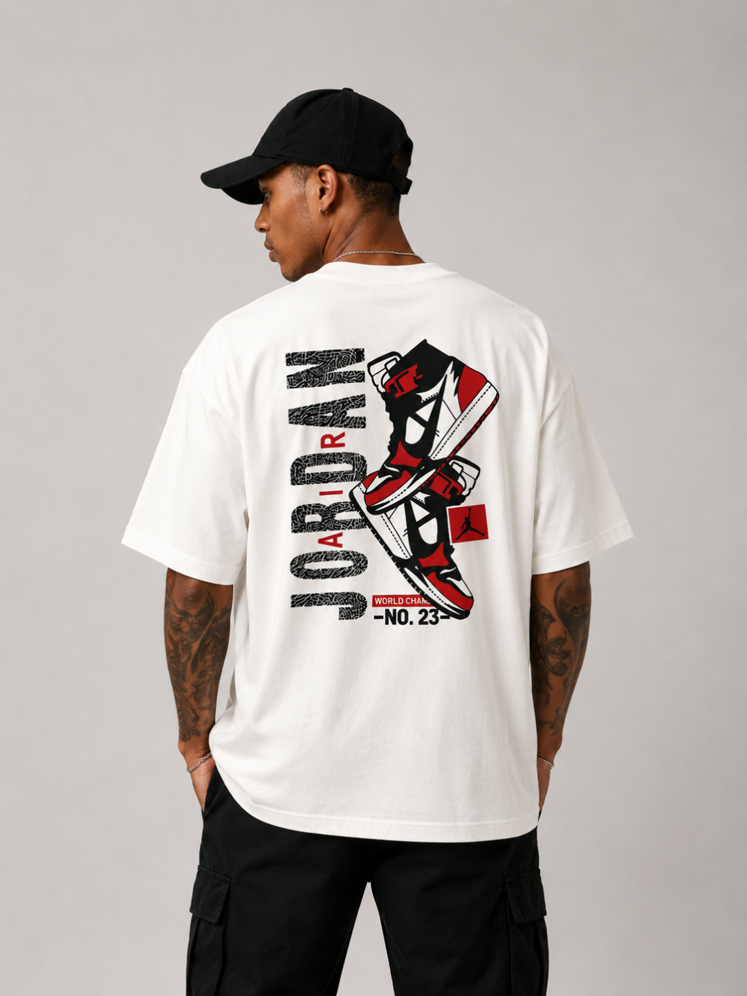 Camiseta Oversized Jordan Legacy 23 Off white  — foto 2