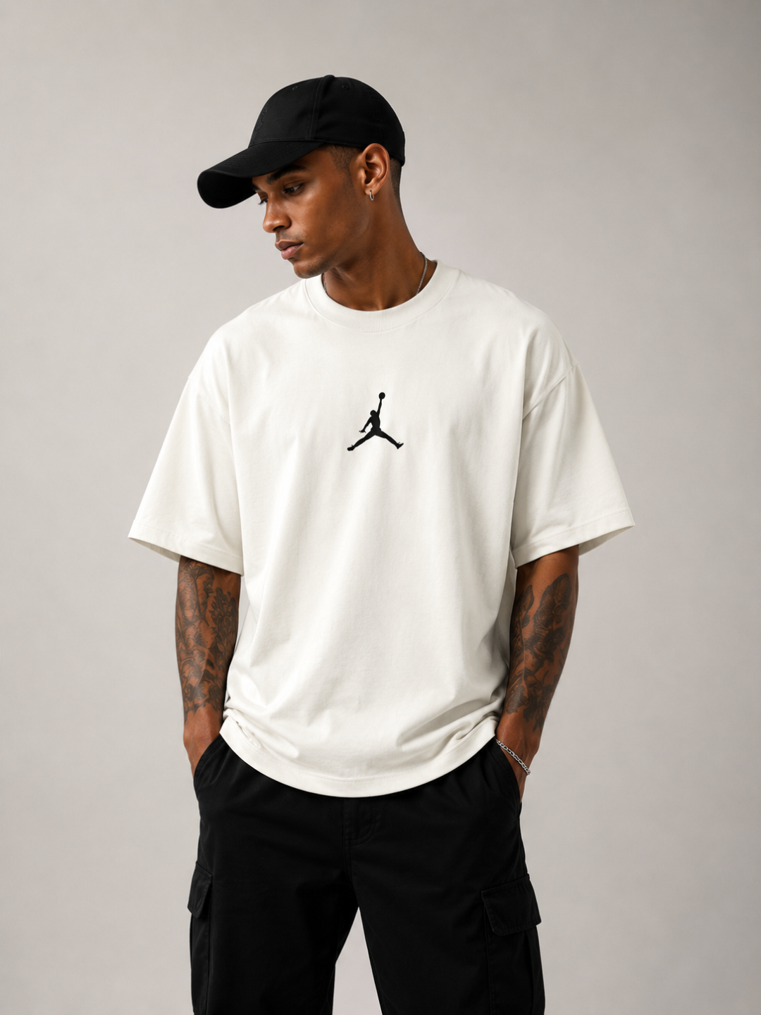 Camiseta Oversized Jordan Legacy 23 Off white  — foto 4