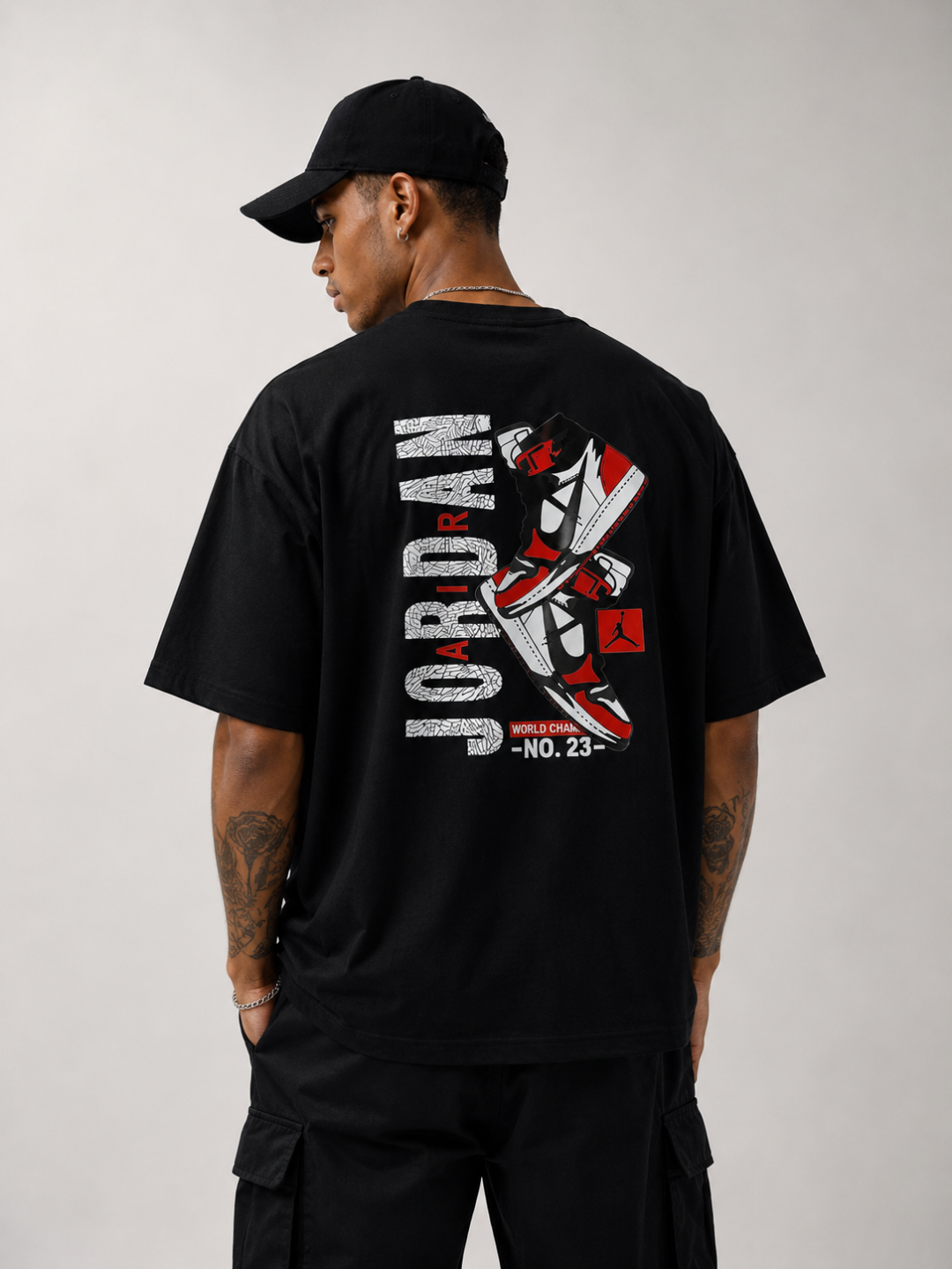 Camiseta Oversized Jordan Legacy 23 Preta  — foto 2
