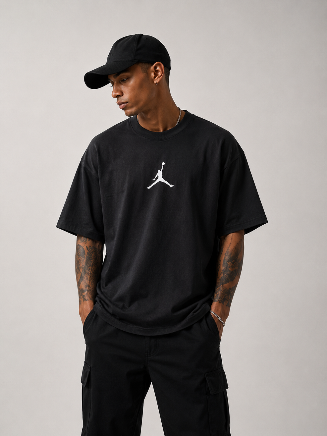 Camiseta Oversized Jordan Legacy 23 Preta  — foto 4