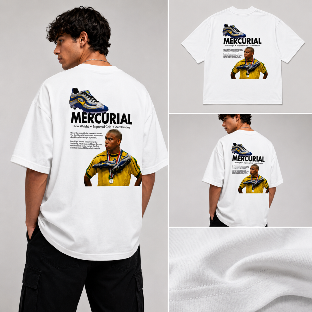Camiseta Oversized Mercurial Legacy Branca  — foto 5