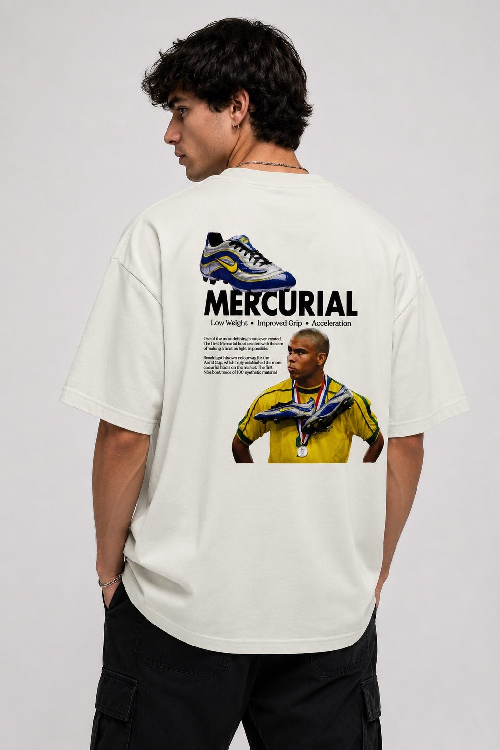 Camiseta Oversized Mercurial Legacy Off White