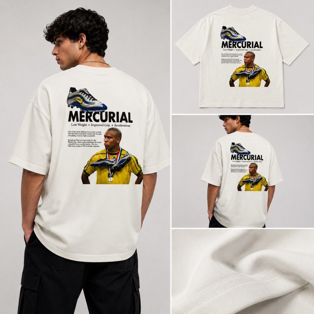 Camiseta Oversized Mercurial Legacy Off White — foto 5