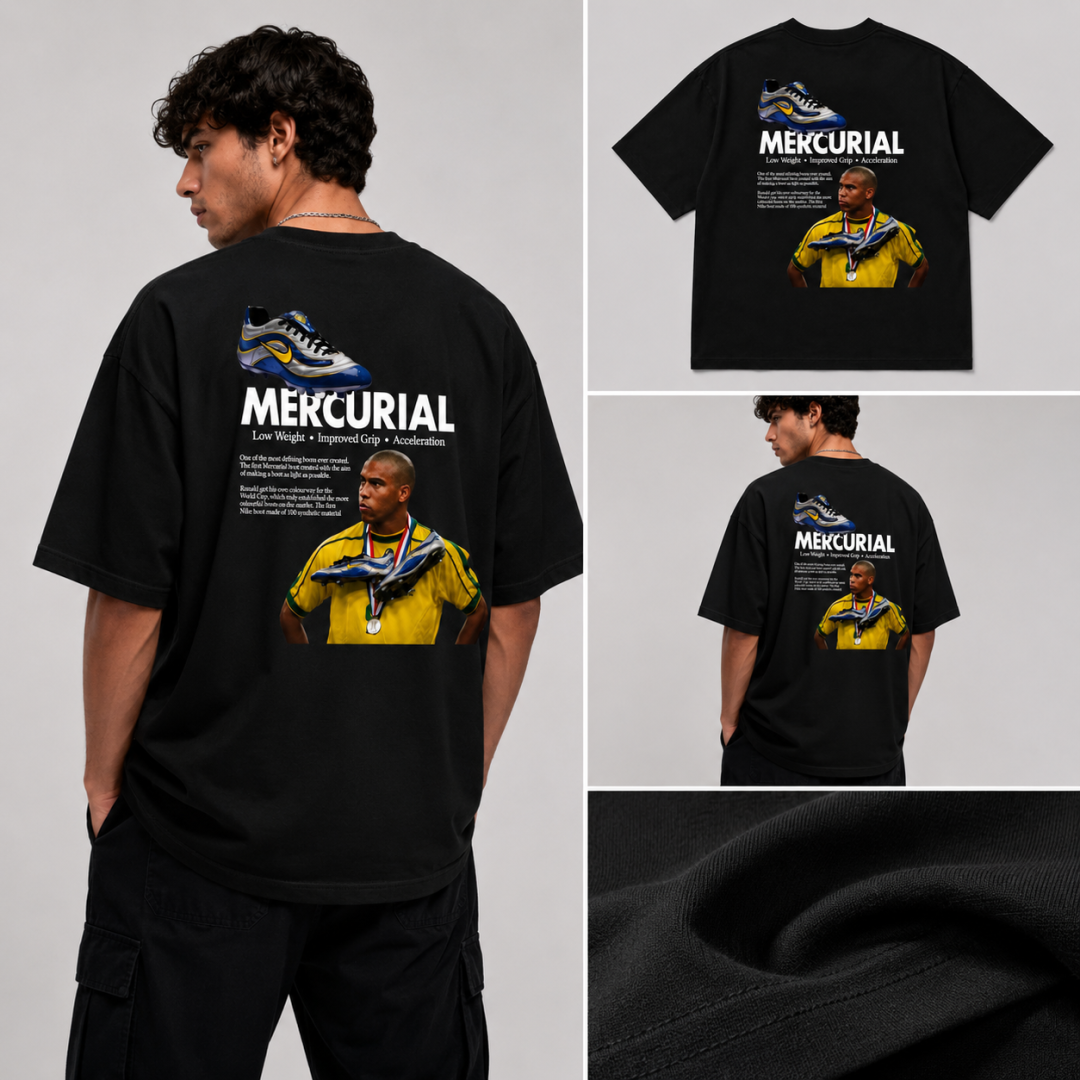 Camiseta Oversized Mercurial Legacy Preta  — foto 5