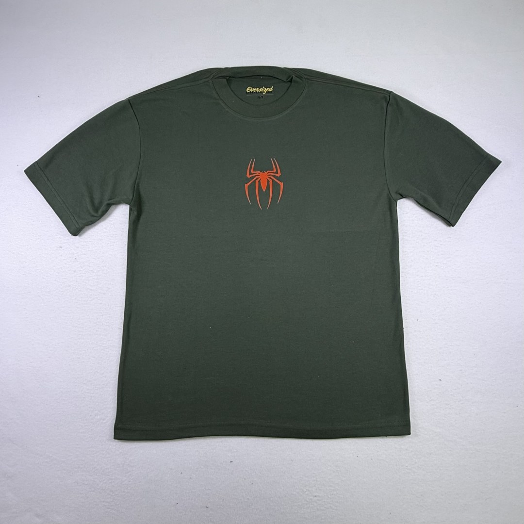 Camiseta Oversized Spider Brand New Day — Verde — foto 3