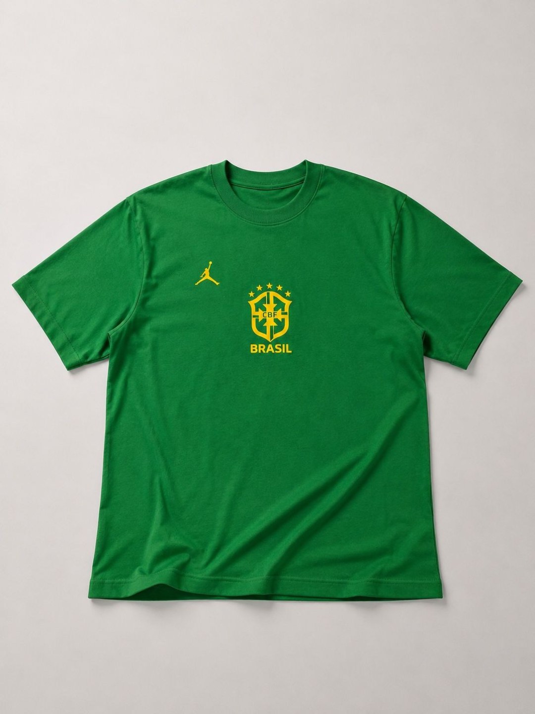 Camiseta Oversized Suedine Brasil Heritage Verde