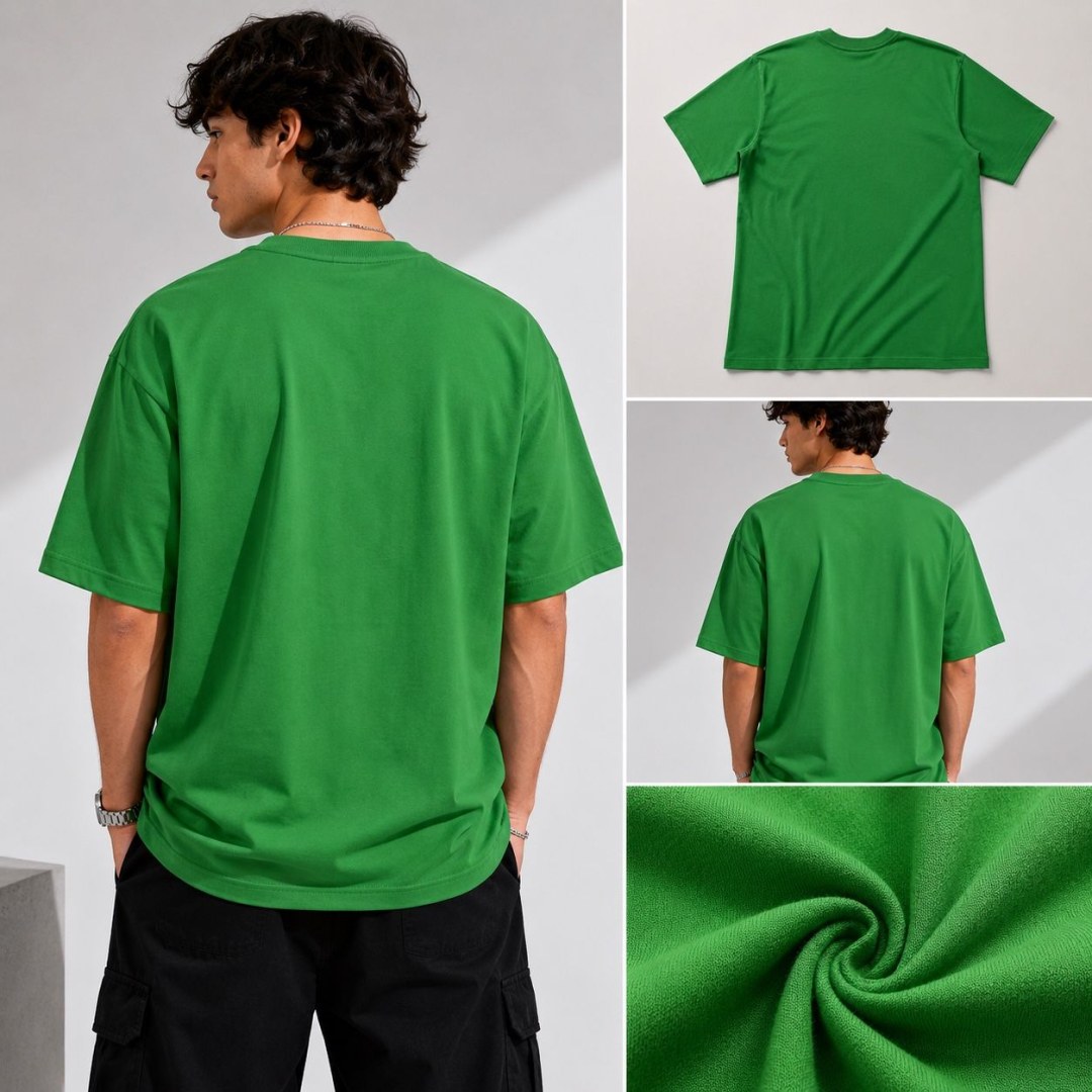 Camiseta Oversized Suedine Brasil Heritage Verde — foto 3