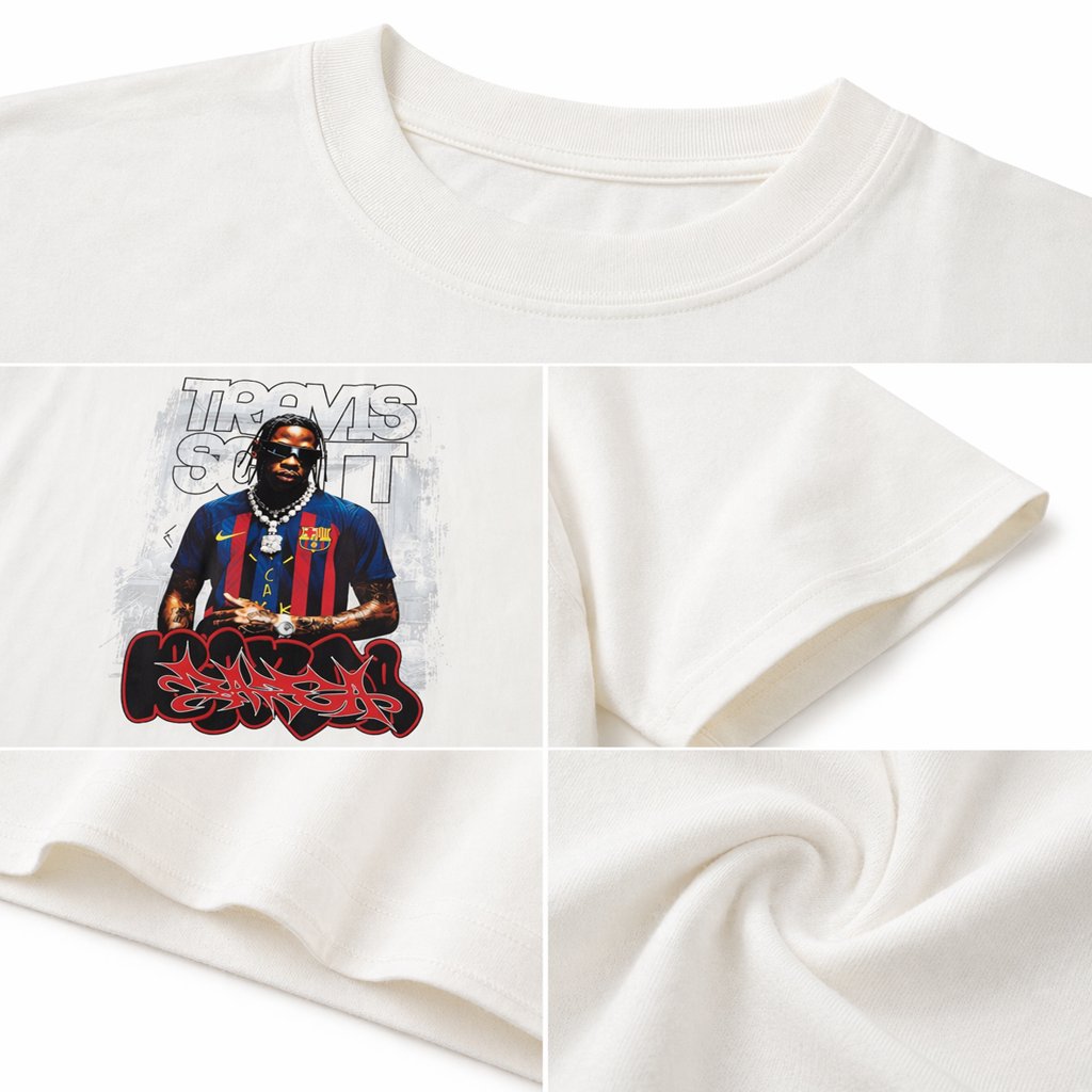 Camiseta oversized Travis Barça off — foto 3