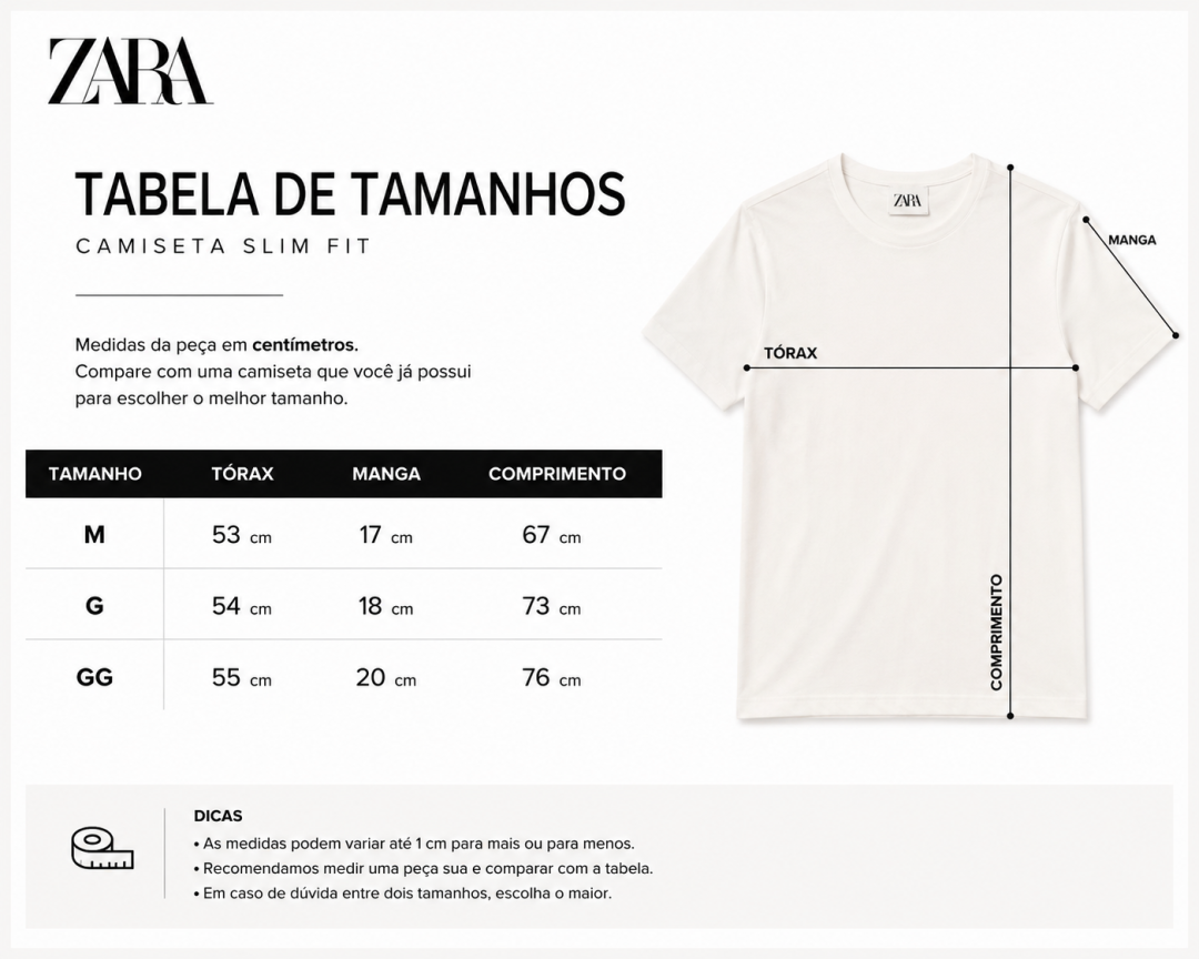 Camiseta Slim Fit Essential Zara — Mostarda Oliva — foto 4