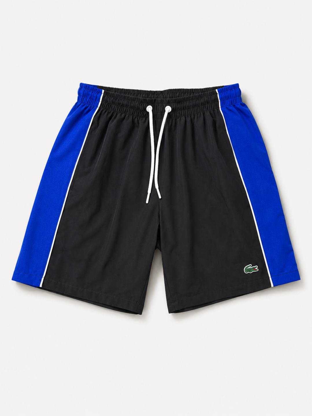 Short Lacoste Active Flex – Preto &amp; Azul Royal